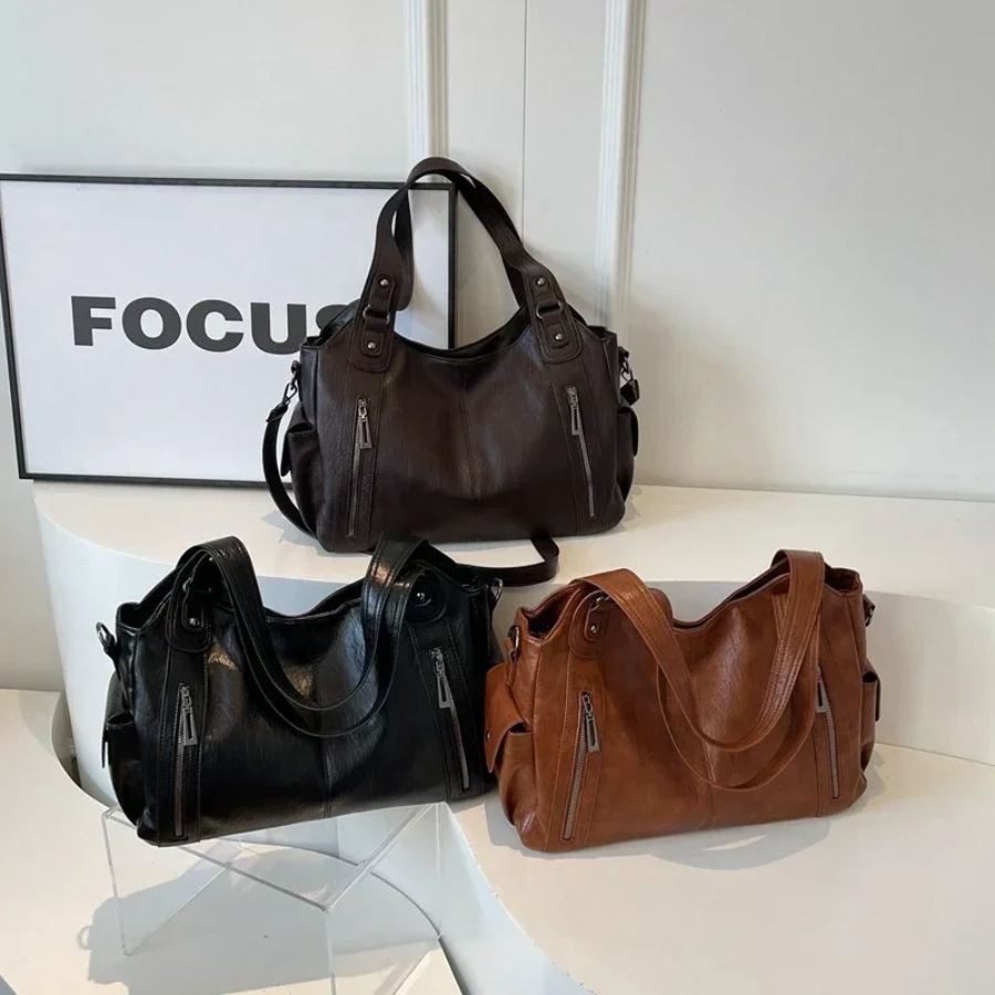 Sac à main rétro texturé femme