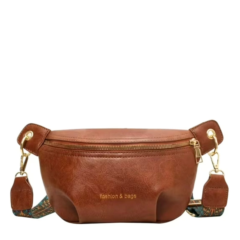 Sac banane cuir tendance large sangle