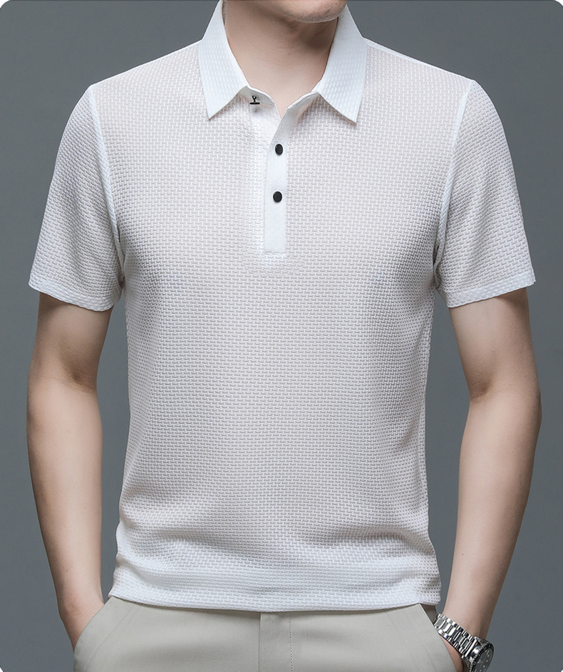 Polo élégant homme léopard