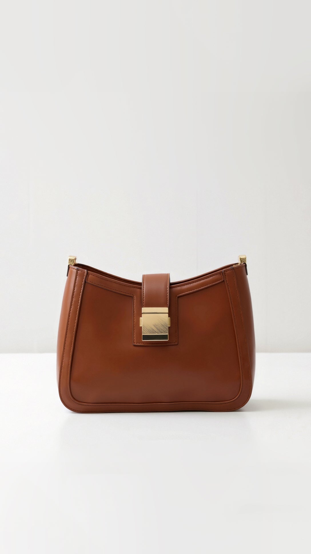 Sac à bandoulière femme structuré fermoir