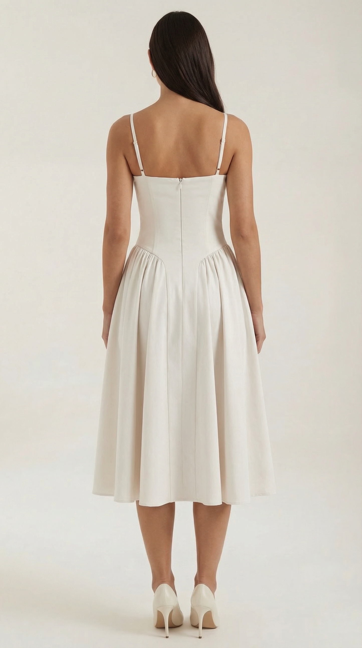 Robe midi corset femme imprimé fleuri
