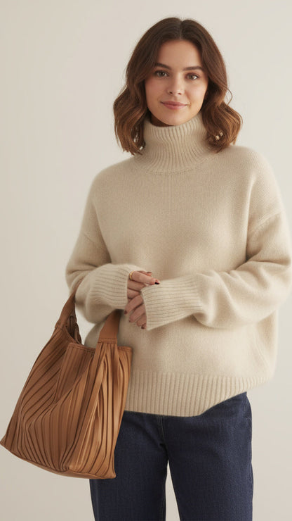 Pull Col Roulé Femme