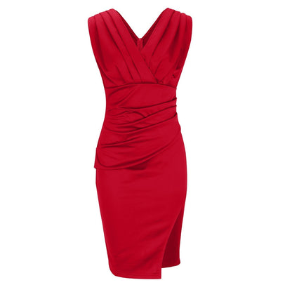 Robe de Soirée Grande Taille | Coupe Évasée & Manches Voilées