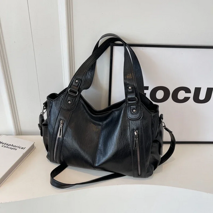 Sac à main rétro texturé femme
