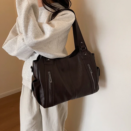 Sac à main rétro texturé femme