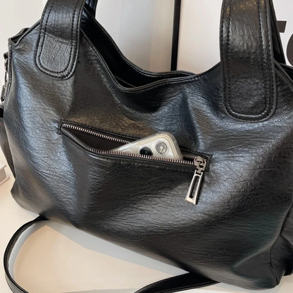 Sac à main rétro texturé femme