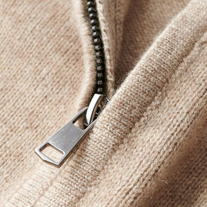 Pull Homme Col Zippé