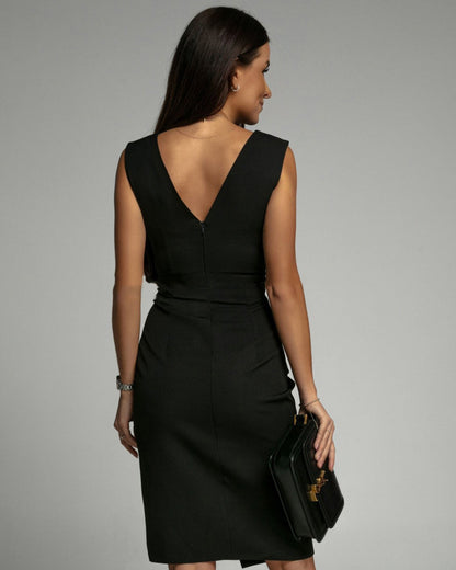 Robe de Soirée Grande Taille | Coupe Évasée & Manches Voilées
