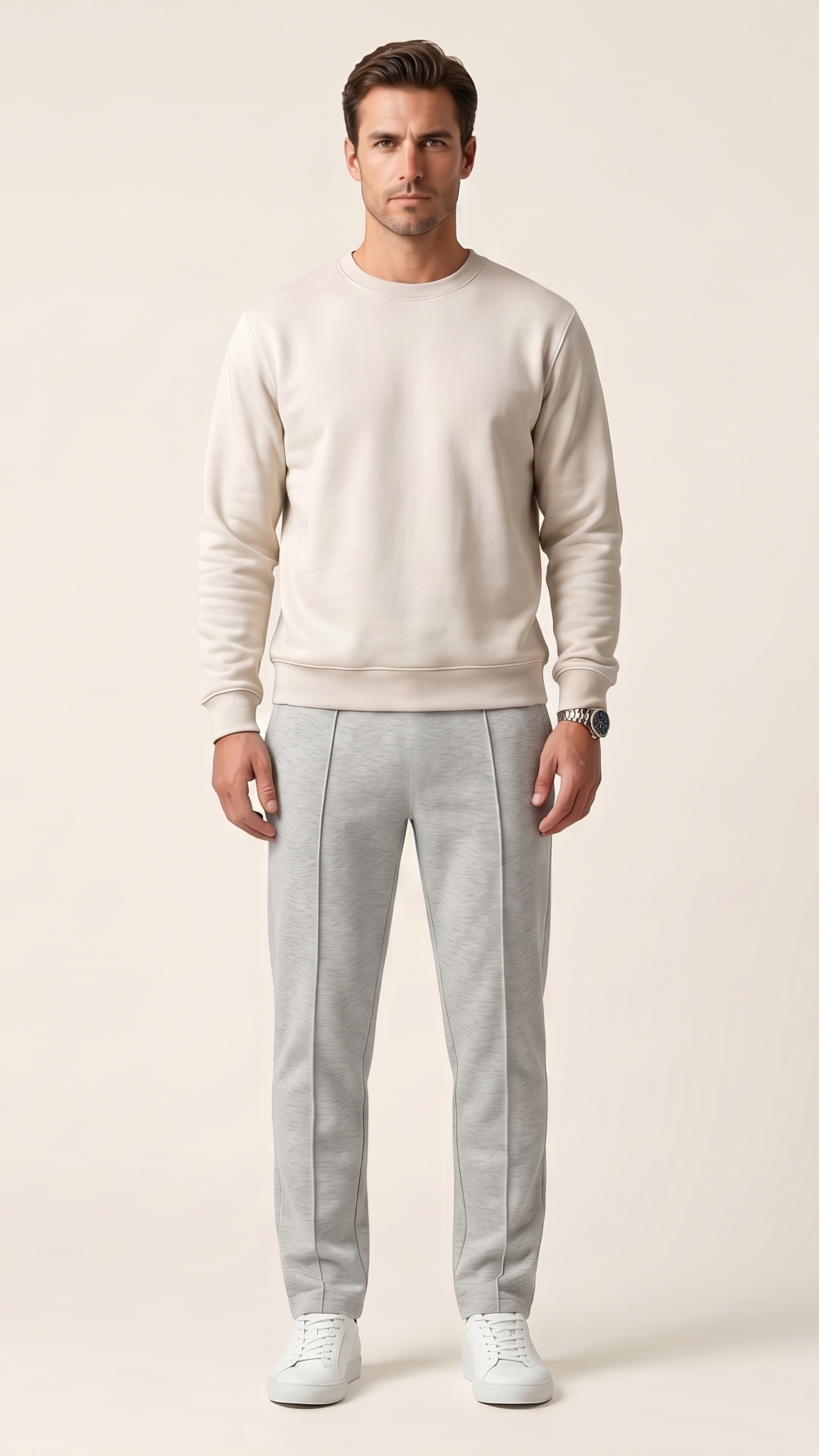 Pantalon jogging homme coupe slim à cordon