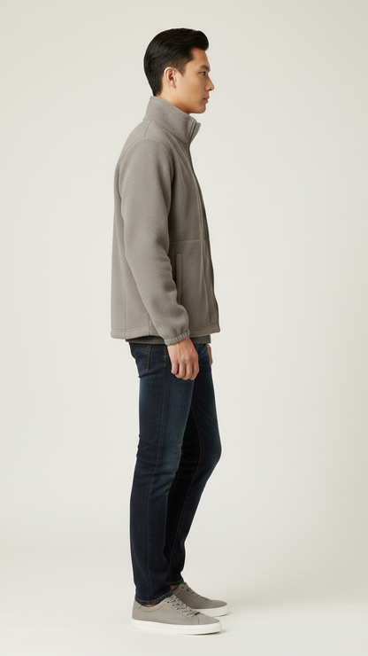 Veste unisexe coupe-vent zippée