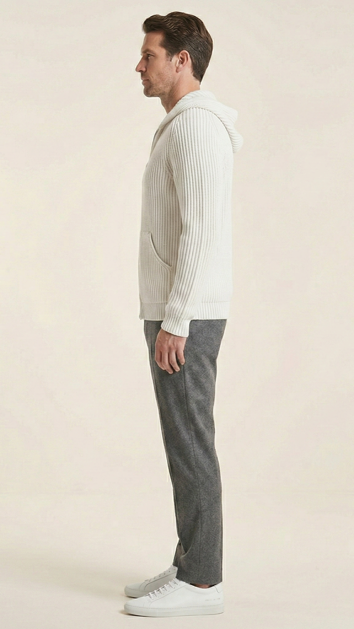 Gilet à capuche zippé homme