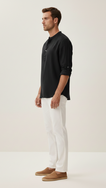 T-shirt en lin homme coupe ample