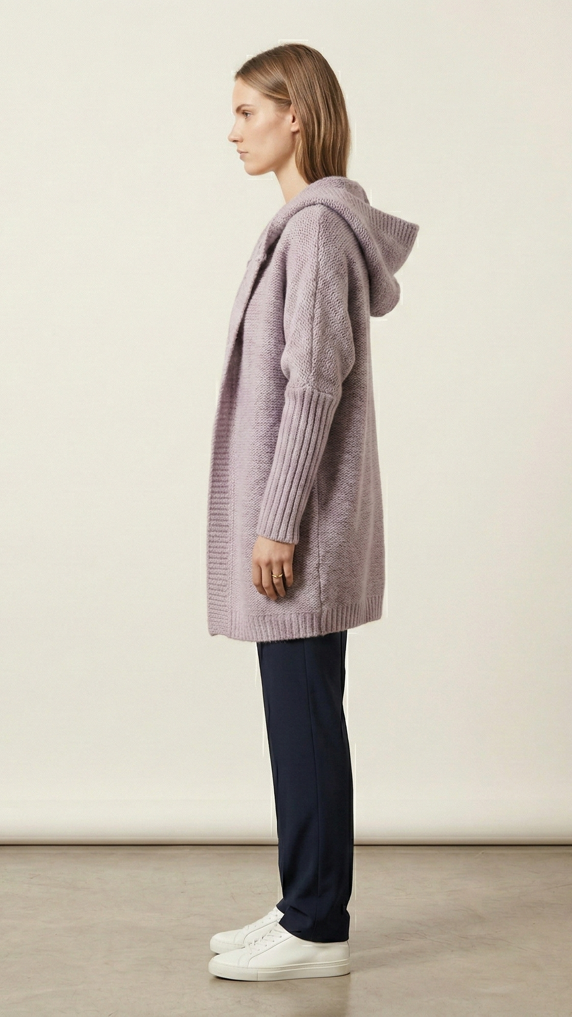 Gilet à capuche femme oversize zippé