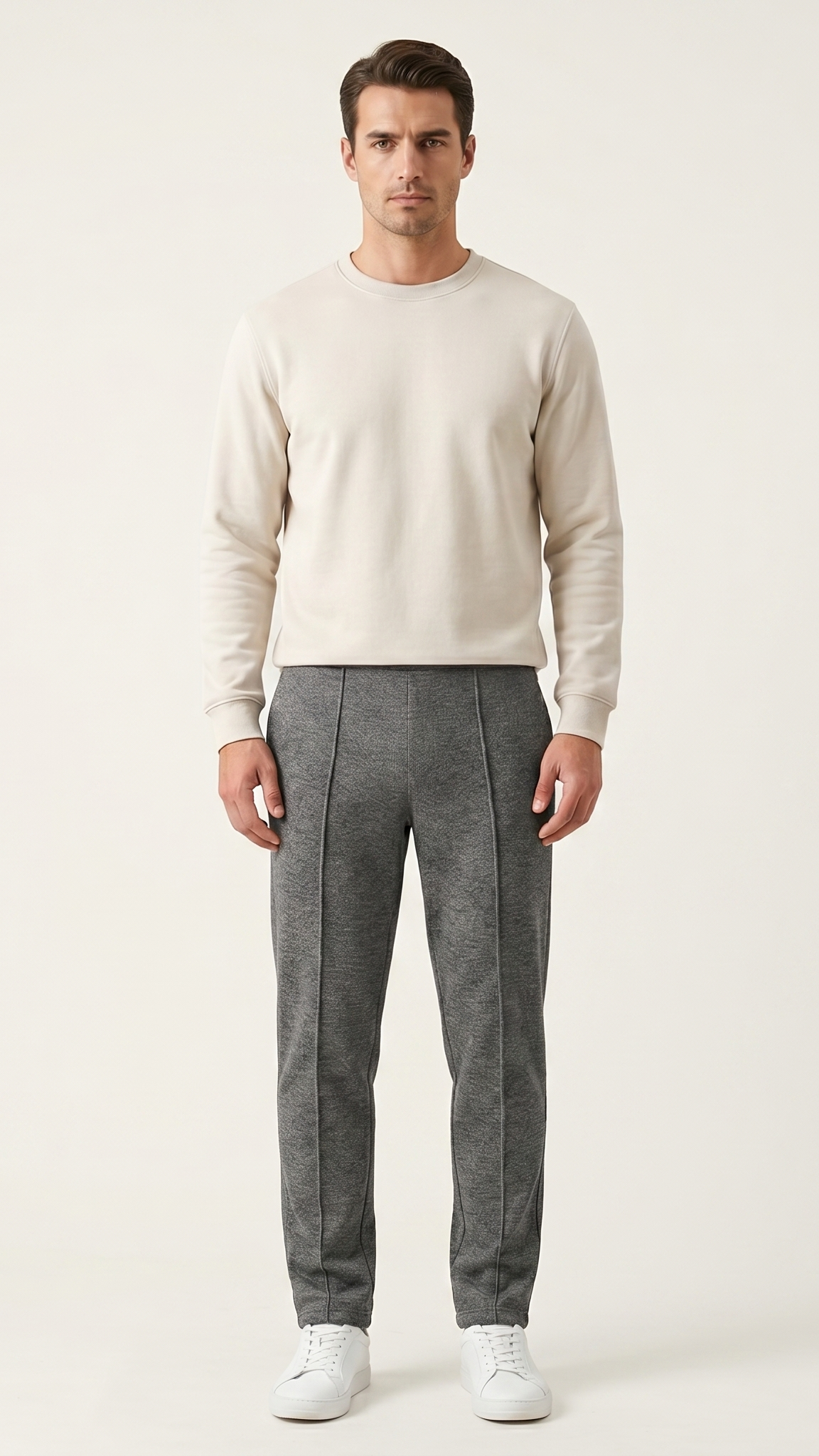 Pantalon jogging homme coupe slim à cordon