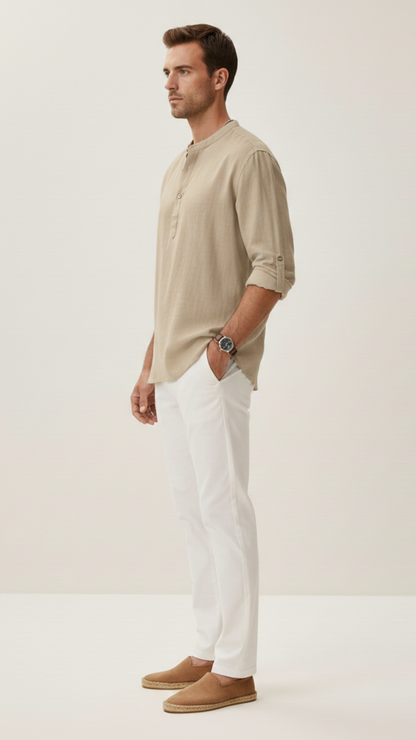 T-shirt en lin homme coupe ample