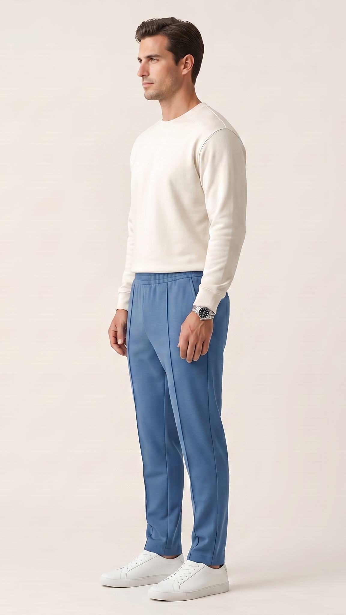 Pantalon jogging homme coupe slim à cordon