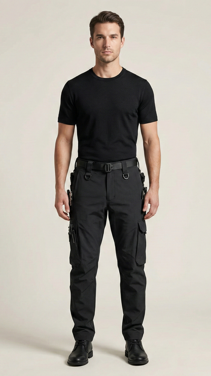 Pantalon cargo de travail homme déperlant