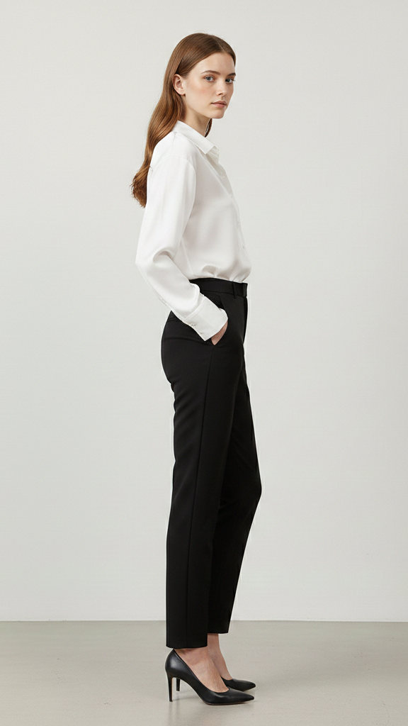 Chemisier femme boutonné manches longues