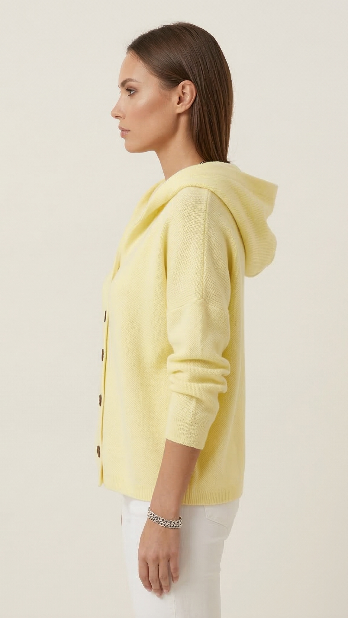 Gilet à capuche femme manches longues