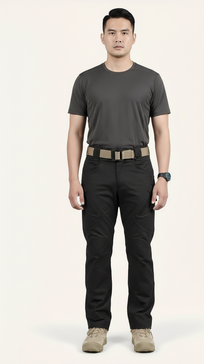 Pantalon cargo tactique homme déperlant