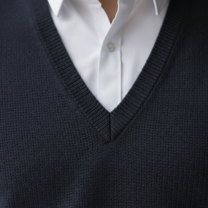 Pull sans manches homme col V