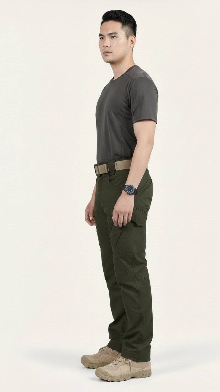 Pantalon cargo tactique homme déperlant