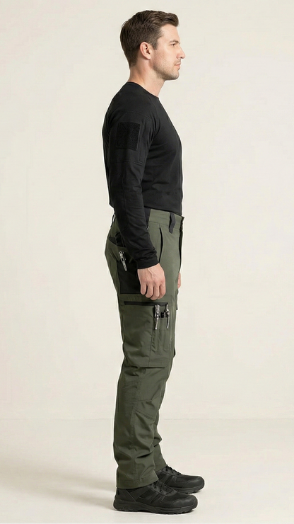 Pantalon cargo de travail homme déperlant
