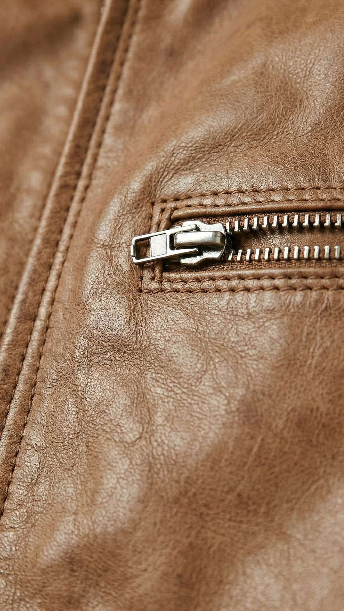 Veste biker homme zippée col motard