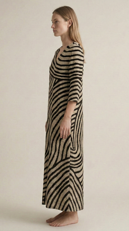 Robe femme col V poches