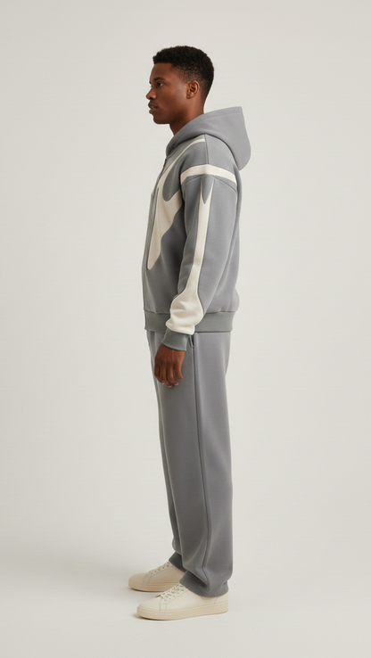 Sweat à capuche zippé homme coupe droite
