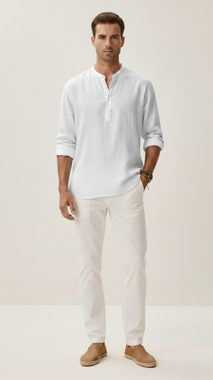 T-shirt en lin homme coupe ample