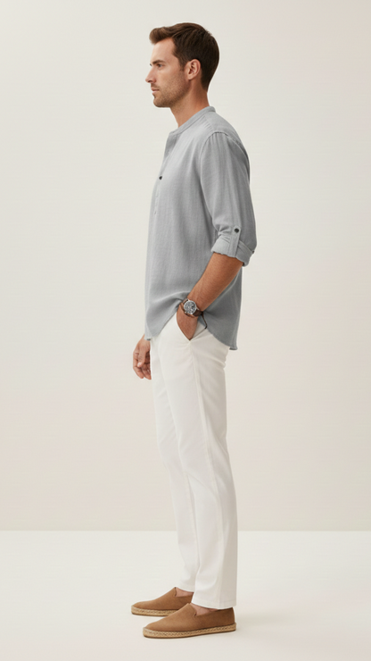 T-shirt en lin homme coupe ample
