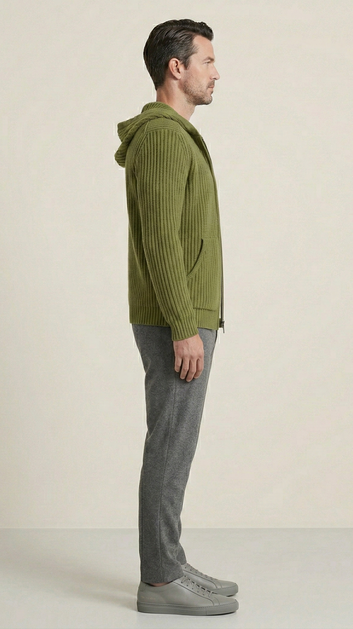 Gilet à capuche zippé homme