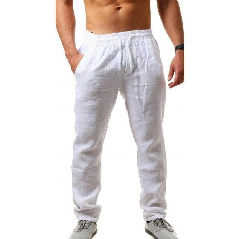 Pantalon lin homme élégant