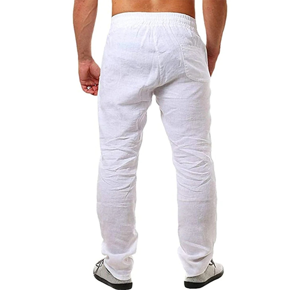 Pantalon lin homme élégant