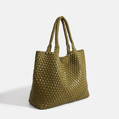 Sac cabas femme tissé luxe