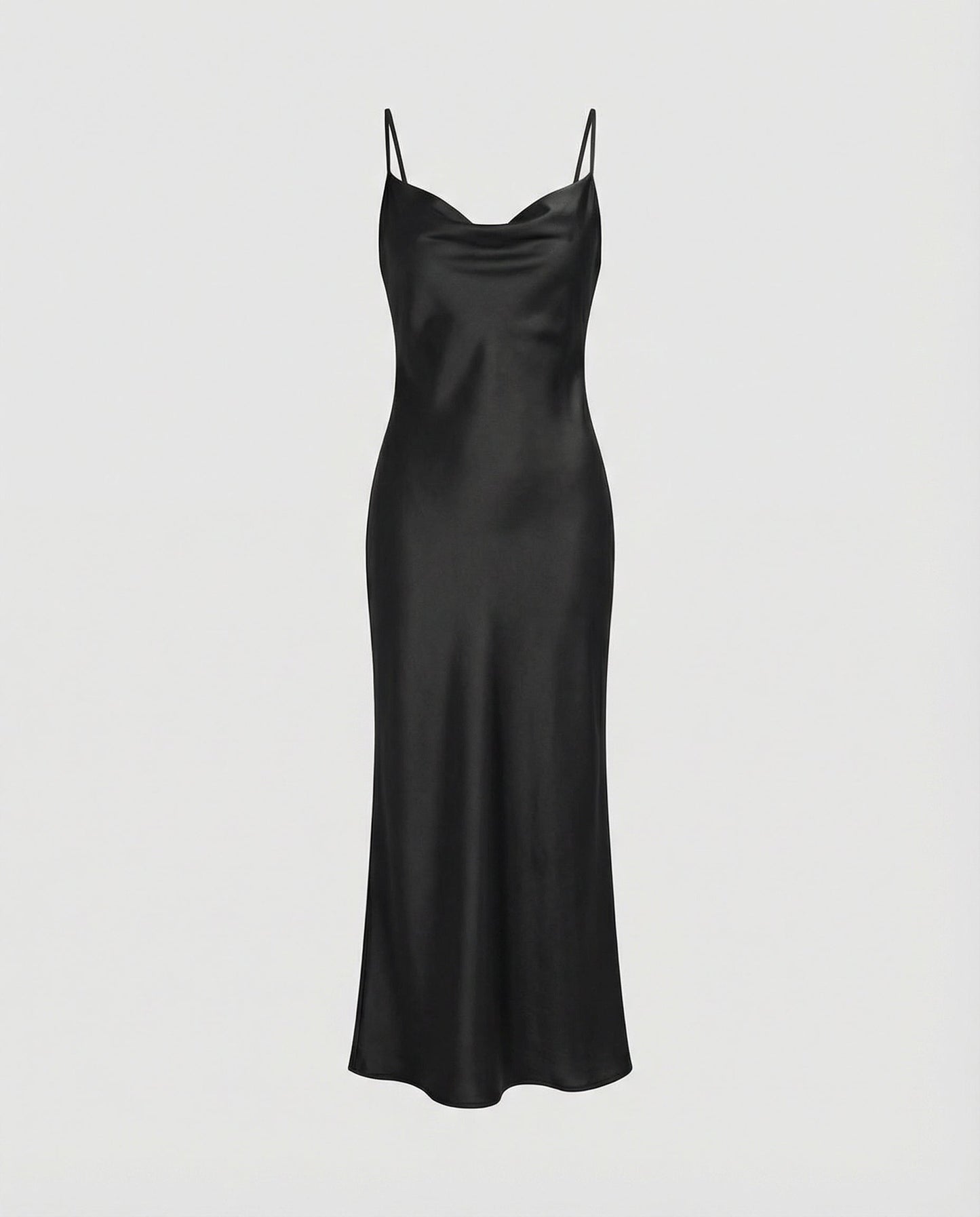 Robe satinée élégante femme tendance