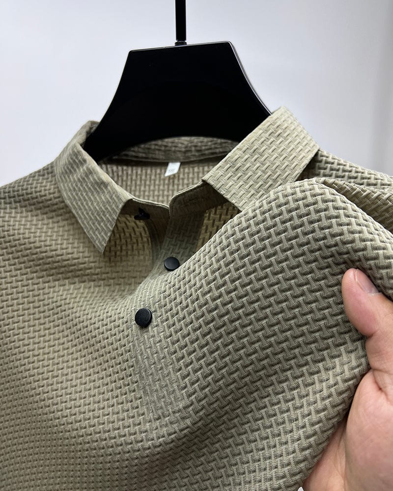 Polo élégant homme léopard