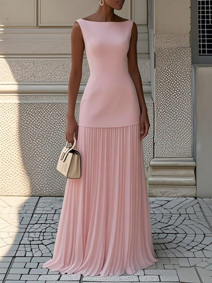 Robe plissée élégante femme