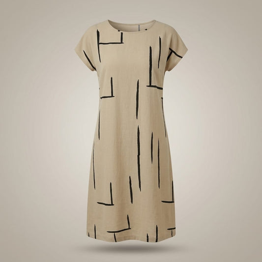 Robe Trapèze Femme à Imprimé Géométrique | Mini