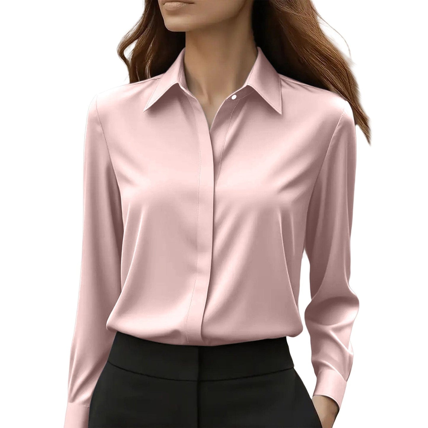 Blouse Femme Intemporelle à Col Chemise | Boutonnée