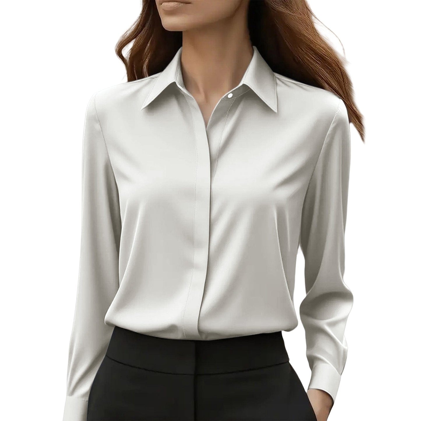 Blouse Femme Intemporelle à Col Chemise | Boutonnée