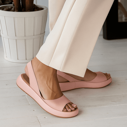 Sandales Slingback Femme à Bout Ouvert | Antidérapantes