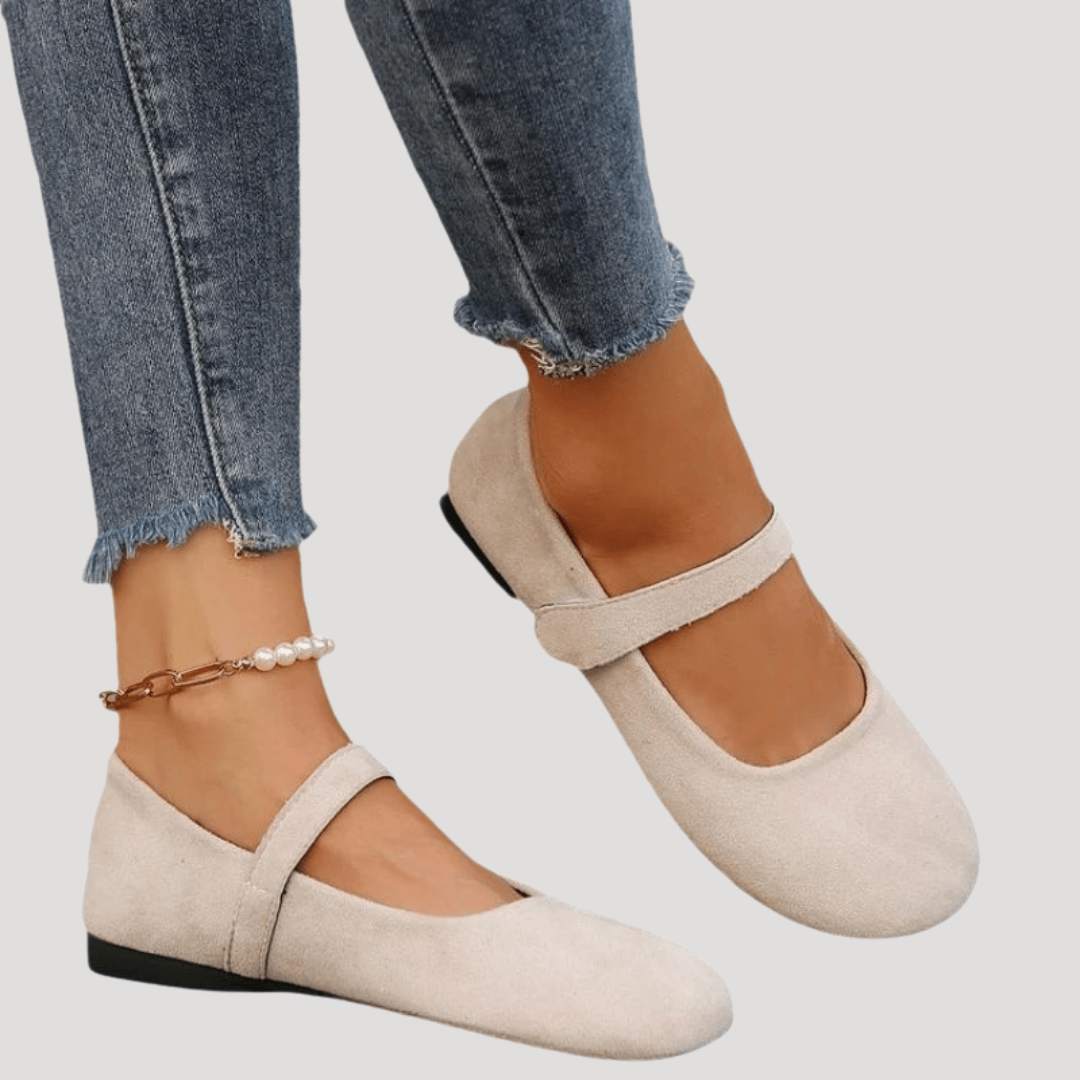 Ballerines Mary Jane Femme à Bout Rond | Bride Réglable
