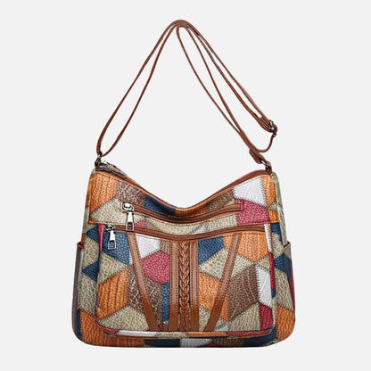 Sac patchwork élégant femme tendance
