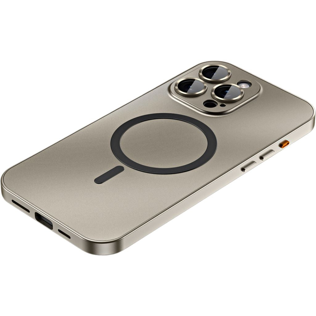 Coque iPhone MagSafe métal premium