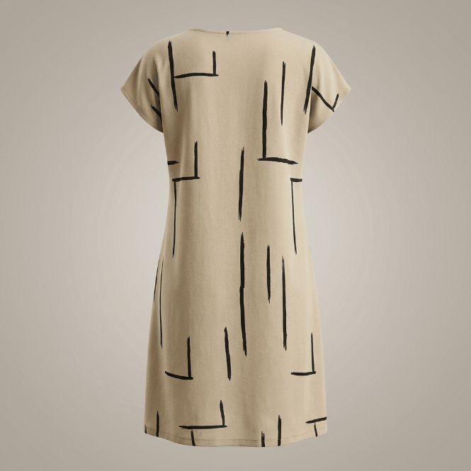 Robe Trapèze Femme à Imprimé Géométrique | Mini