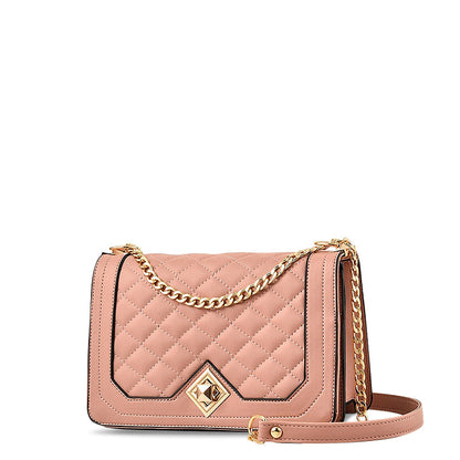 Sac bandoulière motif diamant femme