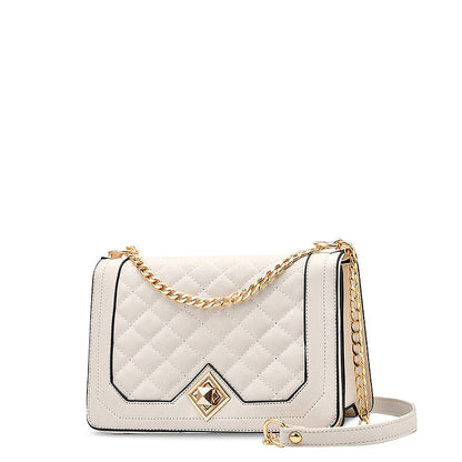 Sac bandoulière motif diamant femme