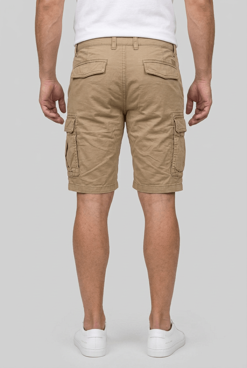 Short Cargo Homme | Poches à Rabat & Ourlet Retroussé